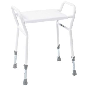 Tabouret de douche réglable avec poignées