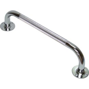 Barre d’appui murale haute chromée antiglisse en acier