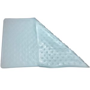 Surface antiglisse du tapis de bain bleu turquoise 40x70cm