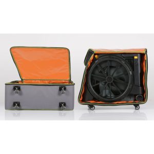 Fauteuil d'aisance Wheelable plié dans sa housse