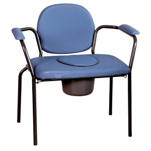 Chaise percée bariatrique avec structure XXL et seau intégré