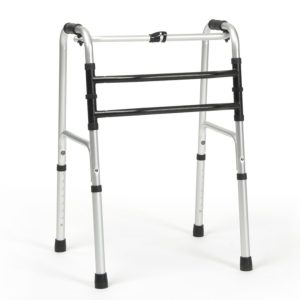 Cadre de marche Lyna 2 en aluminium pliable, adapté aux petits espaces