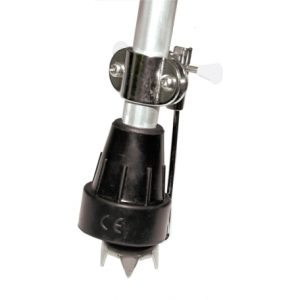 Crampon monté sur une canne pour marche sur glace et neige