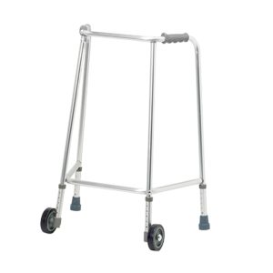 Cadre de marche profond réglable avec 2 roues avant, modèle H76-89.5 cm