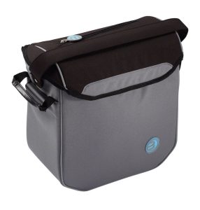 Sacoche de course "Classic" pour Rollator Brado gris foncé avec capuchon noir