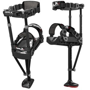 Canne de genoux main libre iWALK 2.0 double vue