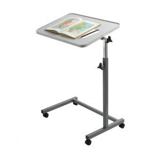 Table de lit à roulettes Baya avec piétement en U compatible fauteuil roulant