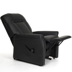 Fauteuil ONTARIO 2 moteurs en mode allongé avec relève-jambes déployé