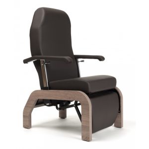 Assise moelleuse et dossier ergonomique du fauteuil Bretagne sans roulettes