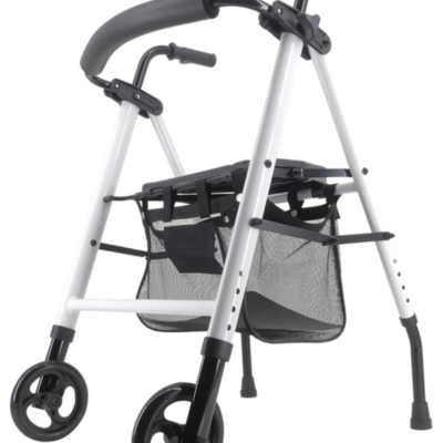 Rollator 2 roues léger avec assise réglable et dossier