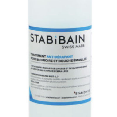 STABIBAIN – Traitement antidérapant pour baignoire et douche émaillées